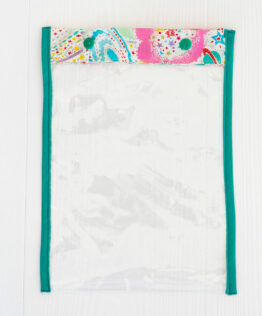 pochette transparente- rose boho pochette transparente- rose boho
