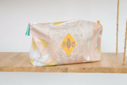 Trousse de toilette enduite amazone-rose boho Trousse de toilette enduite amazone-rose boho