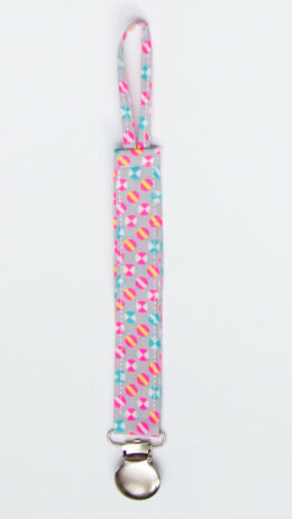 attache sucette ballon fluo rose-rose boho attache sucette ballon fluo rose-rose boho