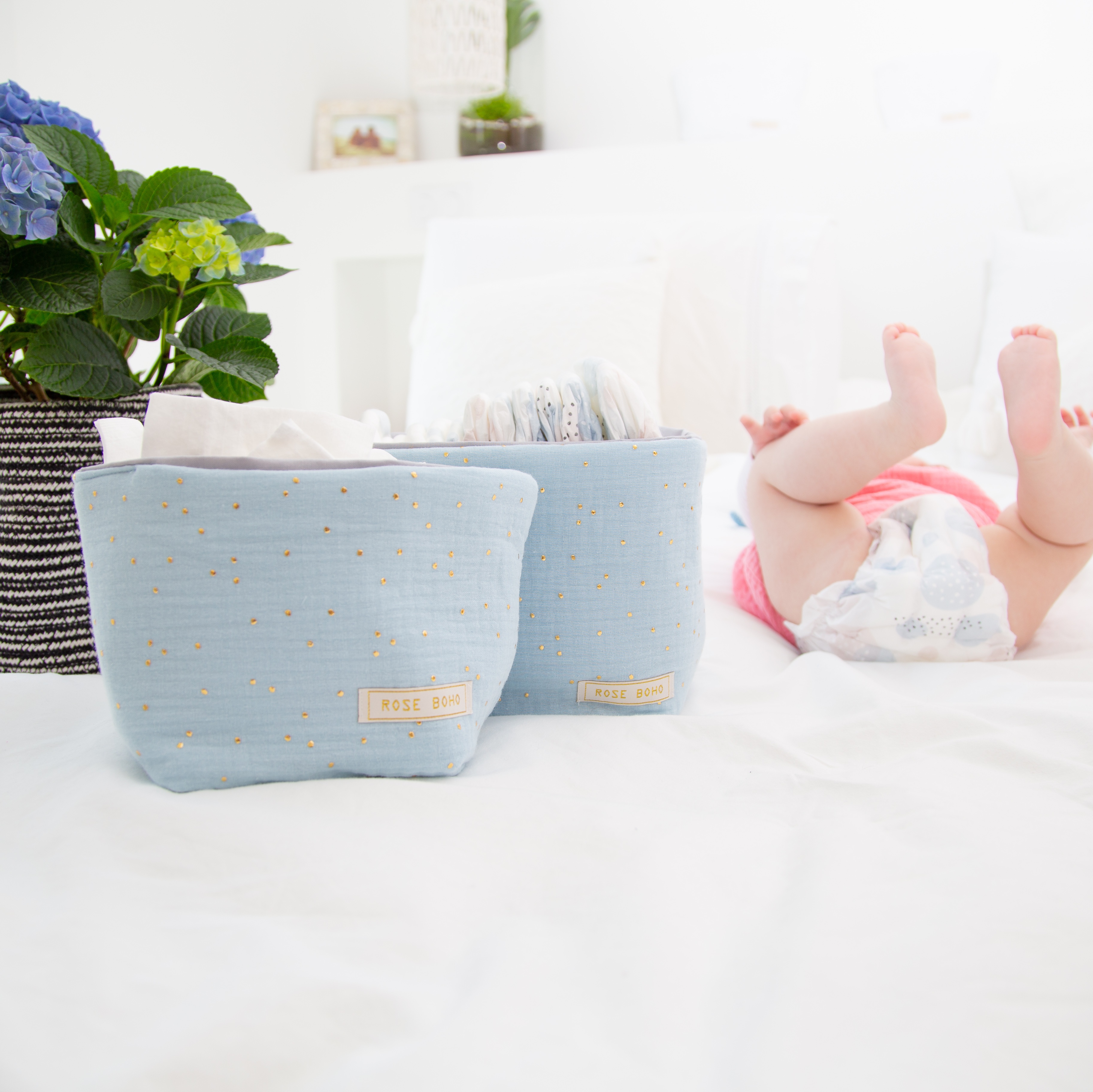 Paniers de rangement bébé