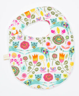 bavoir tigre-rose boho