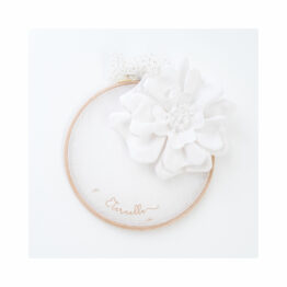 tambourin fleuri- rose boho tambourin fleuri- rose boho