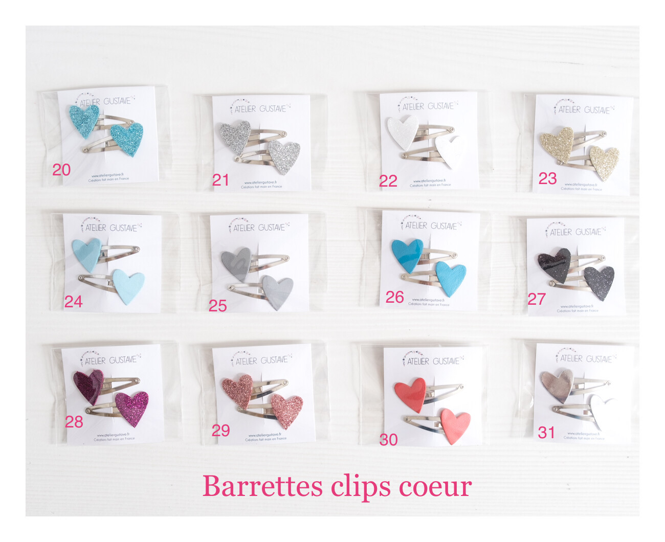 Barrettes adorables - les beaux jours - du vent dans mes valises -  artisanat d'art sur la Côte d'Opale