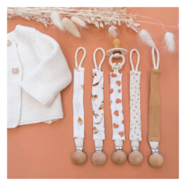 attache sucette clip bois-rose boho attache sucette clip bois-rose boho
