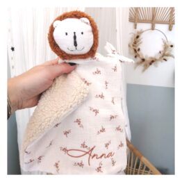 doudou lion roux- rose boho doudou lion roux- rose boho