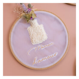 tambourin fleuri maman d'amour-rose boho tambourin fleuri maman d'amour-rose boho