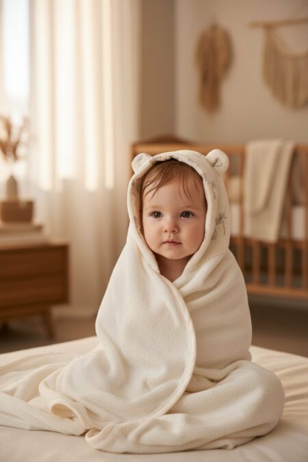 Cape de bain pour bébé