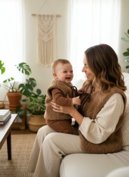Duo maman + enfant -gilet sans manches colors