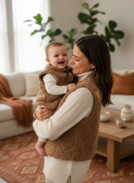 Duo maman + enfant -gilet sans manches colors