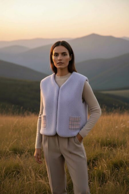 Gilet Parme sans manches adulte